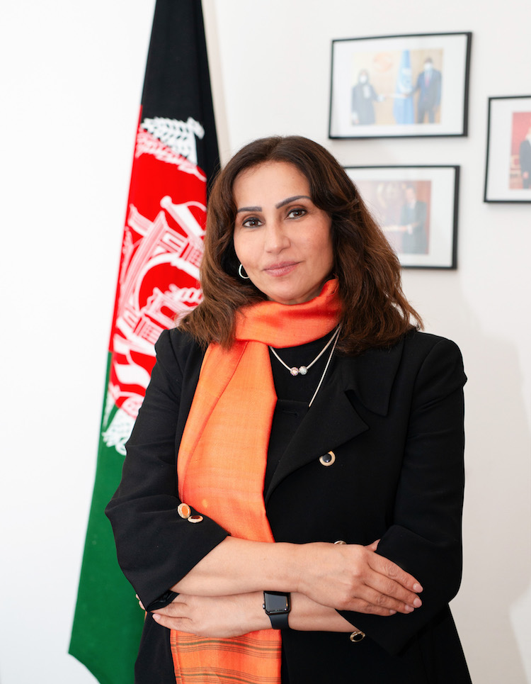 ©Dina Lee. Picture: H.E. Manizha Bakhtari, Ambassador of Afghanistan to Austria